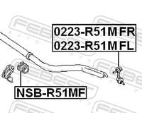 FEBEST 0223-R51MFL Anti-roll bar link