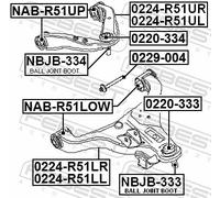 CAMBER CORRECTION SCREW 0229-004 FOR NISSAN ARMADA/SUV NP300/FRONTIER/Pickup