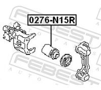 Febest Brake Caliper Piston 0276-N15R Rear – Fits Nissan Toyota Ford Infiniti Scion