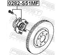 FEBEST 0282-S51MF Wheel bearing kit