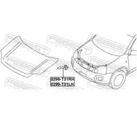 Fits FEBEST 0299-T31LH HINGE ASSEMBLY HOOD LEFT