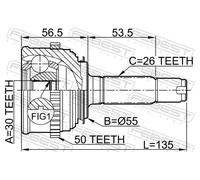✅Fits FEBEST 0310-024A50 EXTERNAL CREW JOINT HONDA CR-V RD1 1996-200 ⭐UK Seller⭐