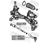 FEBEST 0322-RW Inner tie rod