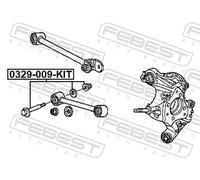 Fits FEBEST 0329-009-KIT REPAIR KIT, CAMBER ADJUSTING ECCENTRIC BOLT ⭐UK Stock⭐