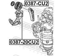 Fits FEBEST 0387-CU2 TENSION PULLEY ⭐UK Stock⭐
