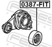FEBEST 0387-FIT Tensioner pulley