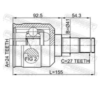 FEBEST 0411-EA CV joint