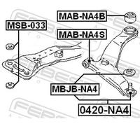 Joint For Mitsubishi GRANDIS 04-11 Front Lower 0420-NA4