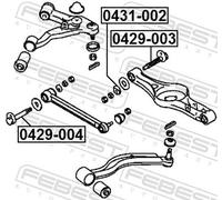 CAMBER CORRECTION SCREW FOR MITSUBISHI CHALLENGER DELICA FEBEST 0429-003
