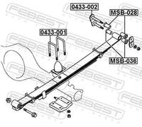 FEBEST 0433-001 Spring Bolt