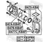 FEBEST 0477C-KB4F Carrier, brake caliper