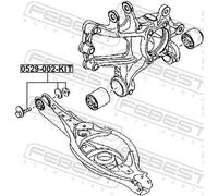 Fits FEBEST 0529-002-KIT Camber Correction Screw Set