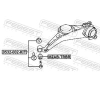 FEBEST 0532-002-KIT Camber Correction Screw for FORD,FORD USA,MAZDA