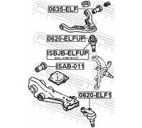 ✅Fits FEBEST 0620-ELFUP BALL JOINT, FRONT UPPER CONTROL ARM ISUZU EL ⭐UK Seller⭐