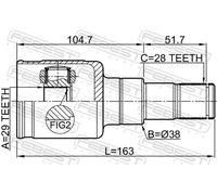 FEBEST 0711-VITLY Joint kit, drive shaft