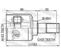 FEBEST 1211-TUC20AT CV joint