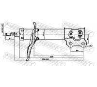 FEBEST 12110-001FR Shock Absorber for HYUNDAI,HYUNDAI (BEIJING),KIA