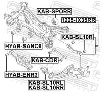 4x ✅Fits FEBEST 1225-IX35RR REAR TIE ROD HYUNDAI IX35/TUCSON 10 2009 ⭐UK Seller⭐
