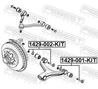 Fits FEBEST 1429-002-KIT ECCENTRIC SCREW SSANGYONG OVERHAUL KIT ⭐UK Stock⭐