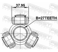 SPIDER ASSEMBLY DRIVE SHAFT 1616-221 FOR MERCEDES-BENZ CLS/SEDAN/GRANDE 3.5L