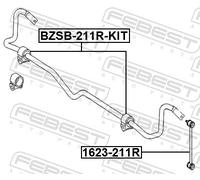 FEBEST 1623-211R Anti-roll bar link
