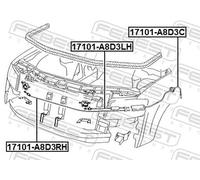 Fits FEBEST 17101-A8D3C LID LOCK OPENING DRIVE CABLE SI ⭐UK Stock⭐