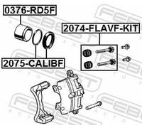 FEBEST 2074-FLAVF-KIT Brake caliper bolt