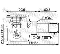 FEBEST 2111-CB420LH Joint kit, drive shaft