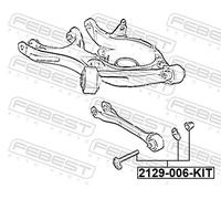 Febest 2129-006-KIT Camber Correction Screw Fits Ford Lincoln Continental Edge