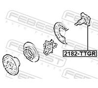 FEBEST 2182-TTGR Axle Beam for FORD,FORD AUSTRALIA