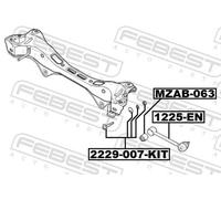 CAMBER CORRECTION SCREW FOR HYUNDAI AVANTE ELANTRA I30 FEBEST 2229-007-KIT