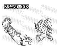 Hose, air supply for AUDI A4 A6 FEBEST 23450-003