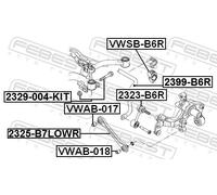 Fits FEBEST 2399-B6R REAR ANTI-ROLL BAR AUDI A3/S3/SPORTB./LIM./QU 20 ⭐UK Stock⭐