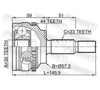 FEBEST 2410-KANGA44 CV joint