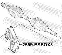 Fits FEBEST 2599-BSBOX3 DRIVE AXLE SHAFT SUPPORT BRACKET