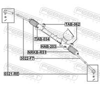 FEBEST 3022-F7 Inner tie rod