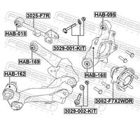 Fits FEBEST 3025-F7R REAR UPPER TRANSVERSE LINK