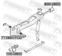 FEBEST BMM-GBE90 Bush, selector- / shift rod