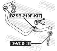 Febest Tie Bar Bush BZAB-063 - Rubber Stabilizer Link Bushing for Mercedes-Benz E-Class