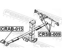 FEBEST CRAB-015 Bush, leaf spring