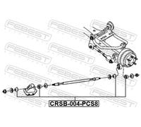 FEBEST CRSB-004-PCS8 Trailing arm / Suspension arm bush