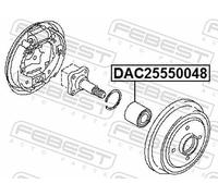 FEBEST DAC25550048 Wheel bearing