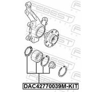 FEBEST DAC42770039M-KIT Wheel bearing kit