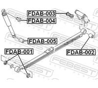 Fits FEBEST FDAB-001 REAR SPRING SILENT BLOCK FORD TRANSIT TT9 2006-2 ⭐UK Stock⭐