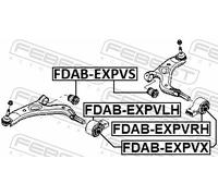 2x ✅Fits FEBEST FDAB-EXPVX FRONT LEVER REAR SILENT BLOCK WITHOUT UFO ⭐UK Seller⭐