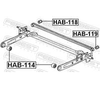 Rear Crossmember Bushing For HONDA CAPA LIFE LOGO THATS , 52385-S50-004