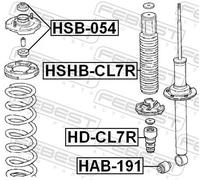 Bush, shock absorber for HONDA ACCORD FEBEST HAB-191