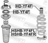 Fits FEBEST HB-YF4F FRONT SHOCK ABSORBER BEARING