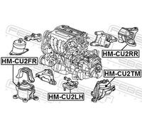 Fits FEBEST HM-CU2LH LEFT ENGINE MOUNT