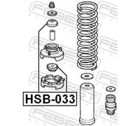 Fits FEBEST HSB-033 FRONT SHOCK ABSORBER BUSHING